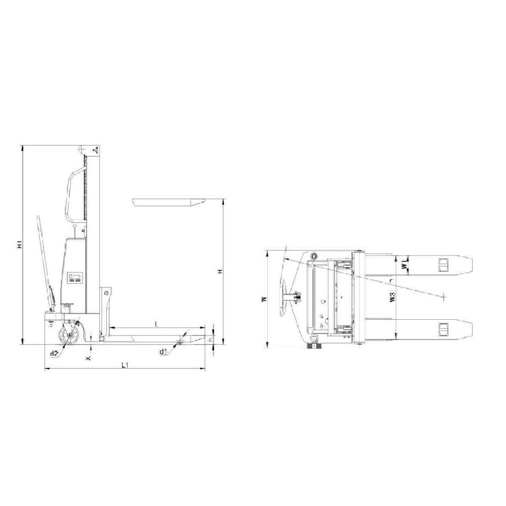 Hydraulic Semi Electric Stacker